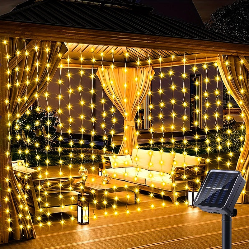 Cross-border LED copper wire curtain light string USB Christmas decoration star fairy light string light solar copper wire light