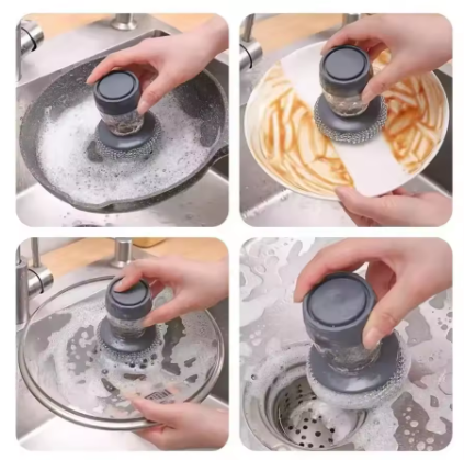 Soap Dispenser Steel Brush