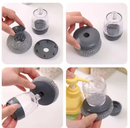 Soap Dispenser Steel Brush